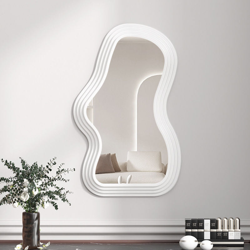 Miroir ondulé blanc modèle 2