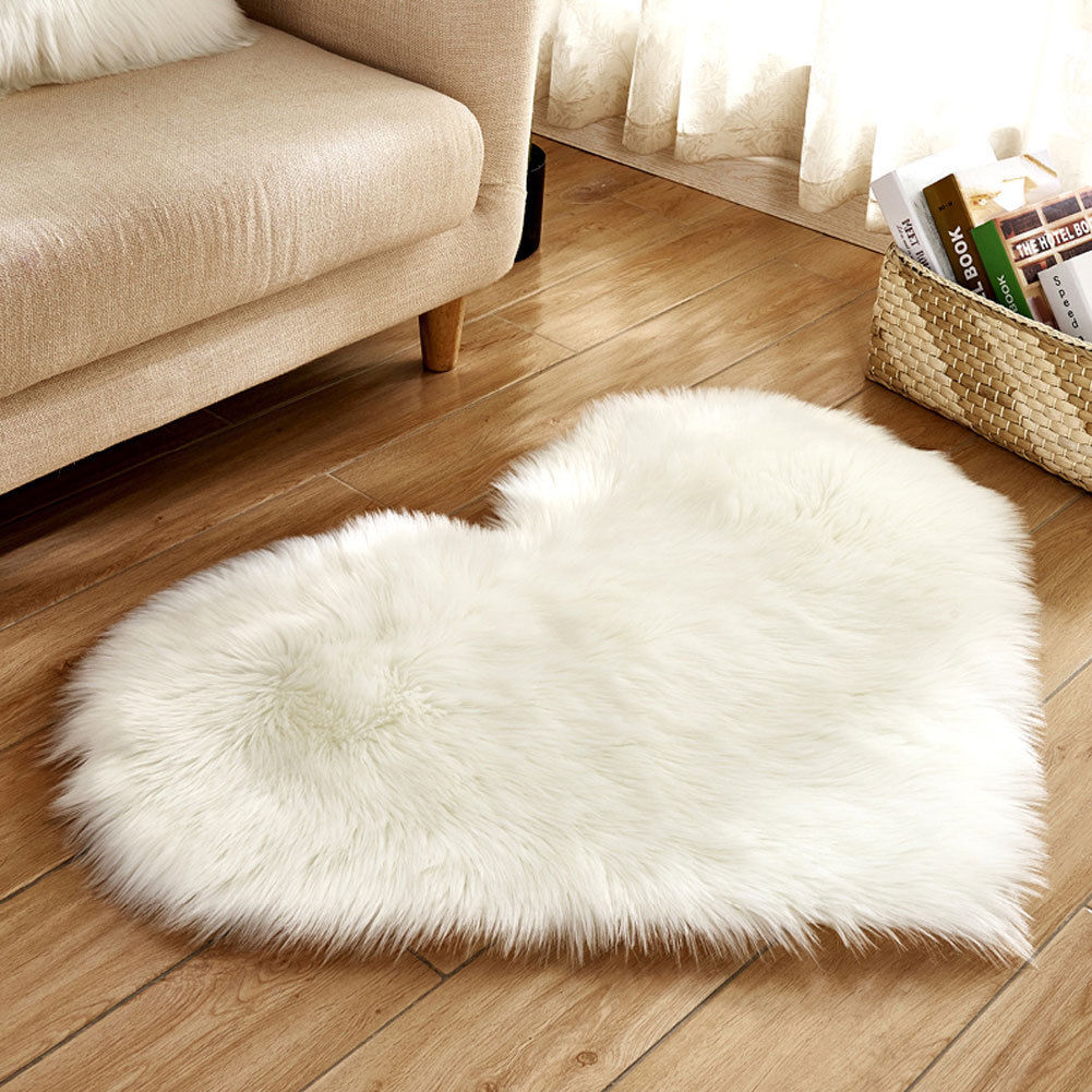 Tapis coeur tout doux - Décoration cocooning