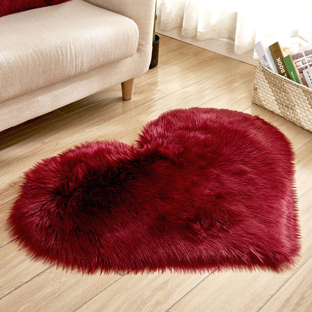 Tapis coeur tout doux - Décoration cocooning