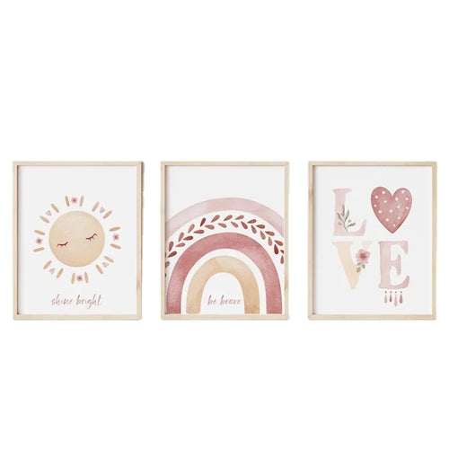 Affiche “Nuage de Rêves” – Poster Arc-en-Ciel Bohème Pastel