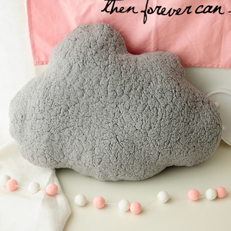 Coussin nuage gris