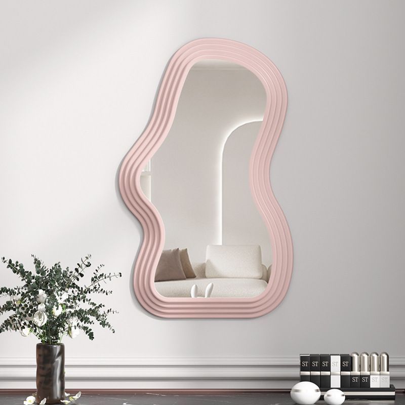 Miroir ondulé rose modèle 2