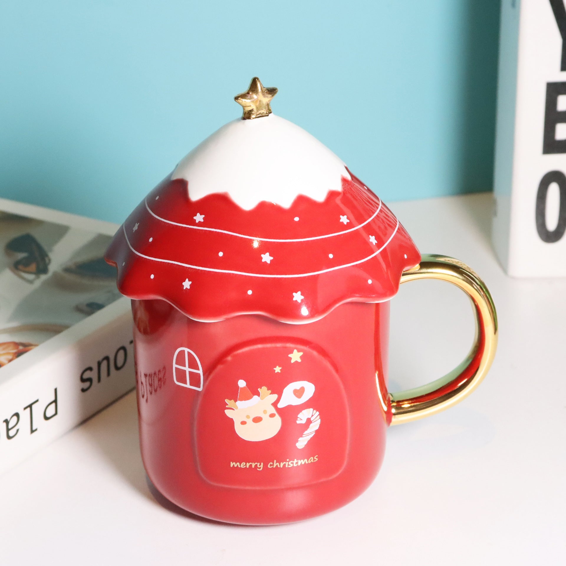 Tasse de noël rouge